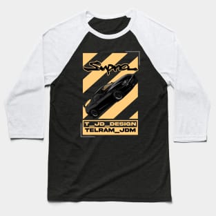 Toyota Supra MK4 Yellow JDM Car Baseball T-Shirt